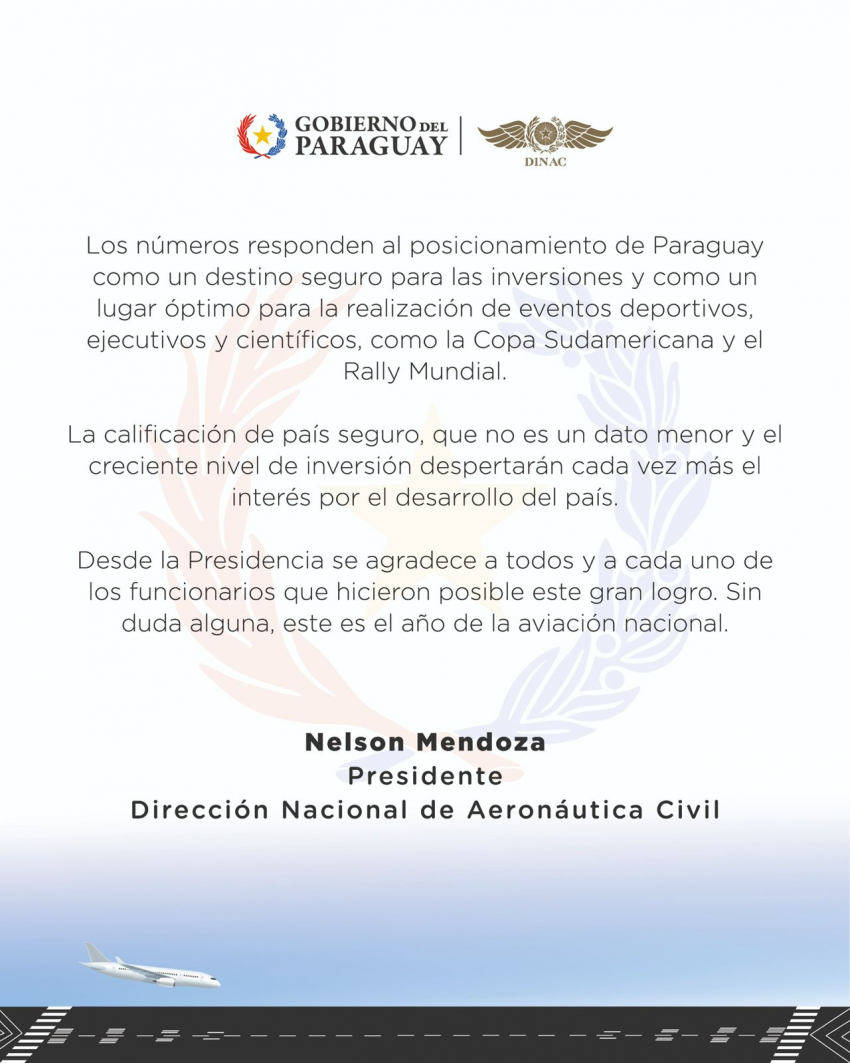 DINAC supera récord de pasajeros antes de terminar el 2025