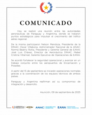 COMUNICADO 09/09/2025