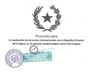 Protocolo del Ministerio de Salud Pública y Bienestar Social del Paraguay para la reactivación de los vuelos internacionales con la República Oriental del Uruguay