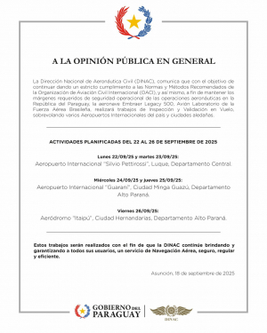 COMUNICADO A LA OPINIÓN PÚBLICA EN GENERAL